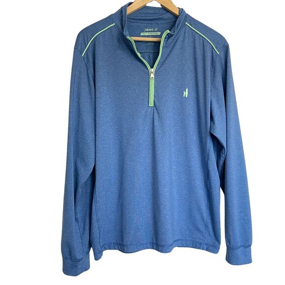 Johnnie O Shirt Mens Large Prep Formance 1/4 Zip Pullover Golf Logo Performance - Picture 3 of 9